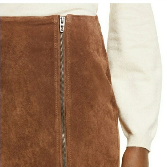 BROWN SUEDE MINI SKIRT NWT - Picture 5 of 6
